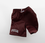 League Basketball Mesh Shorts - Maroon/White