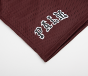 League Basketball Mesh Shorts - Maroon/White
