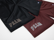 League Basketball Mesh Shorts - Maroon/White