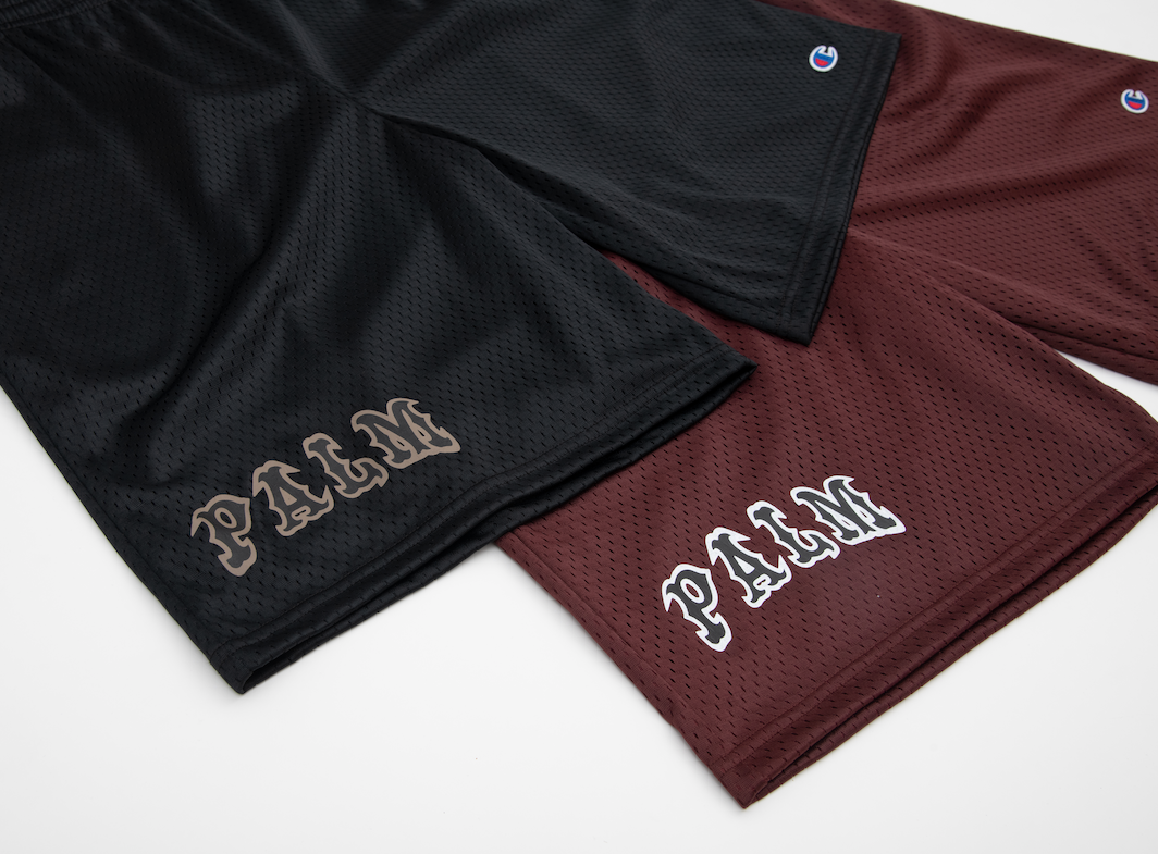 League Basketball Mesh Shorts - Maroon/White