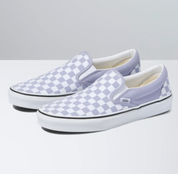 Kids Classic Slip-On - Languid Lavender/True White Checkerboard