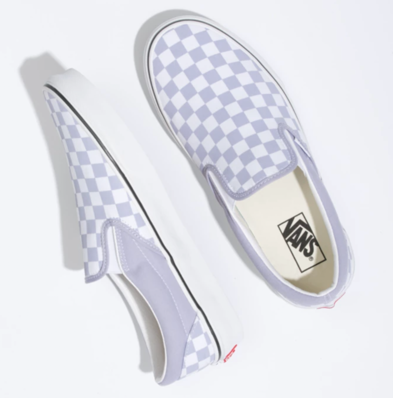 Kids Classic Slip-On - Languid Lavender/True White Checkerboard