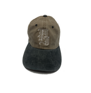 Stamp Embroidered Cap - Khaki/Black