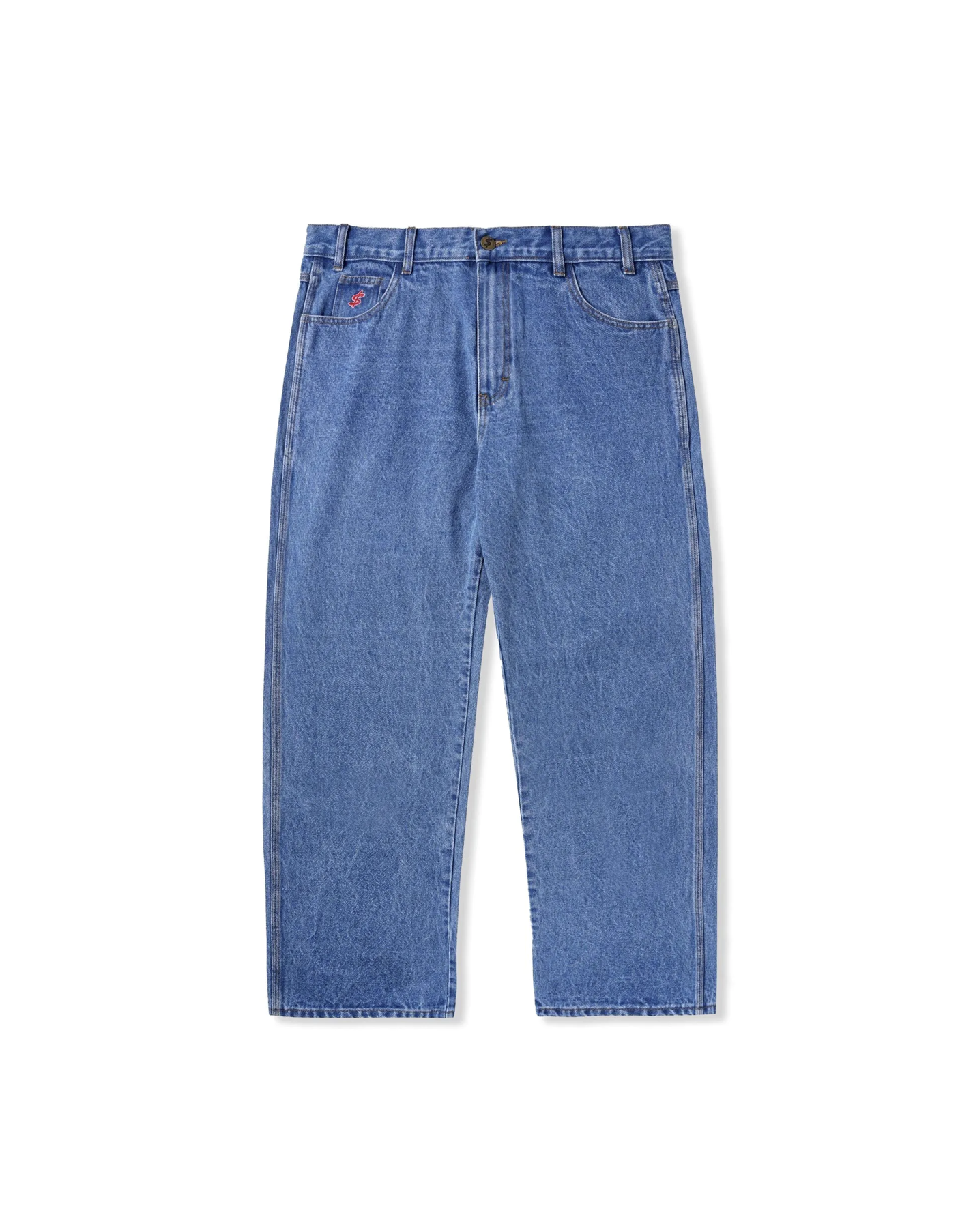 Baggy Denim Jeans - Washed Indigo