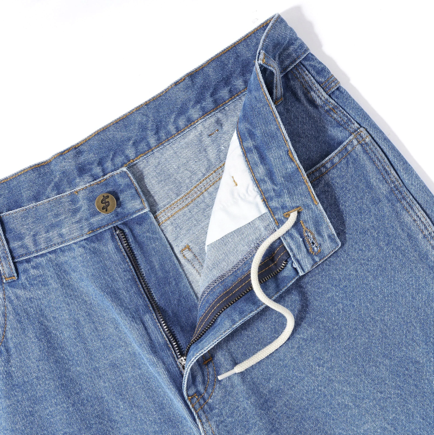 Baggy Denim Jeans - Washed Indigo