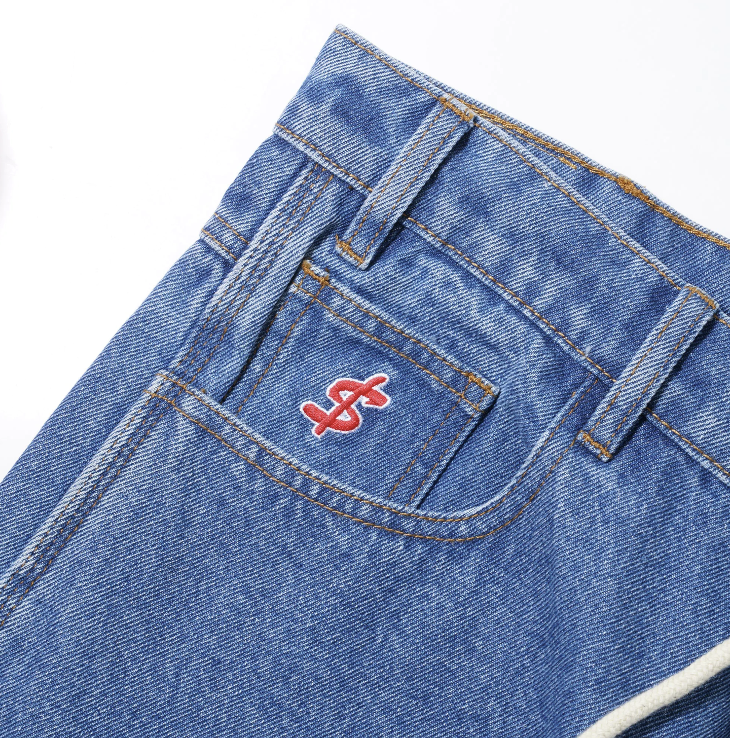 Baggy Denim Jeans - Washed Indigo