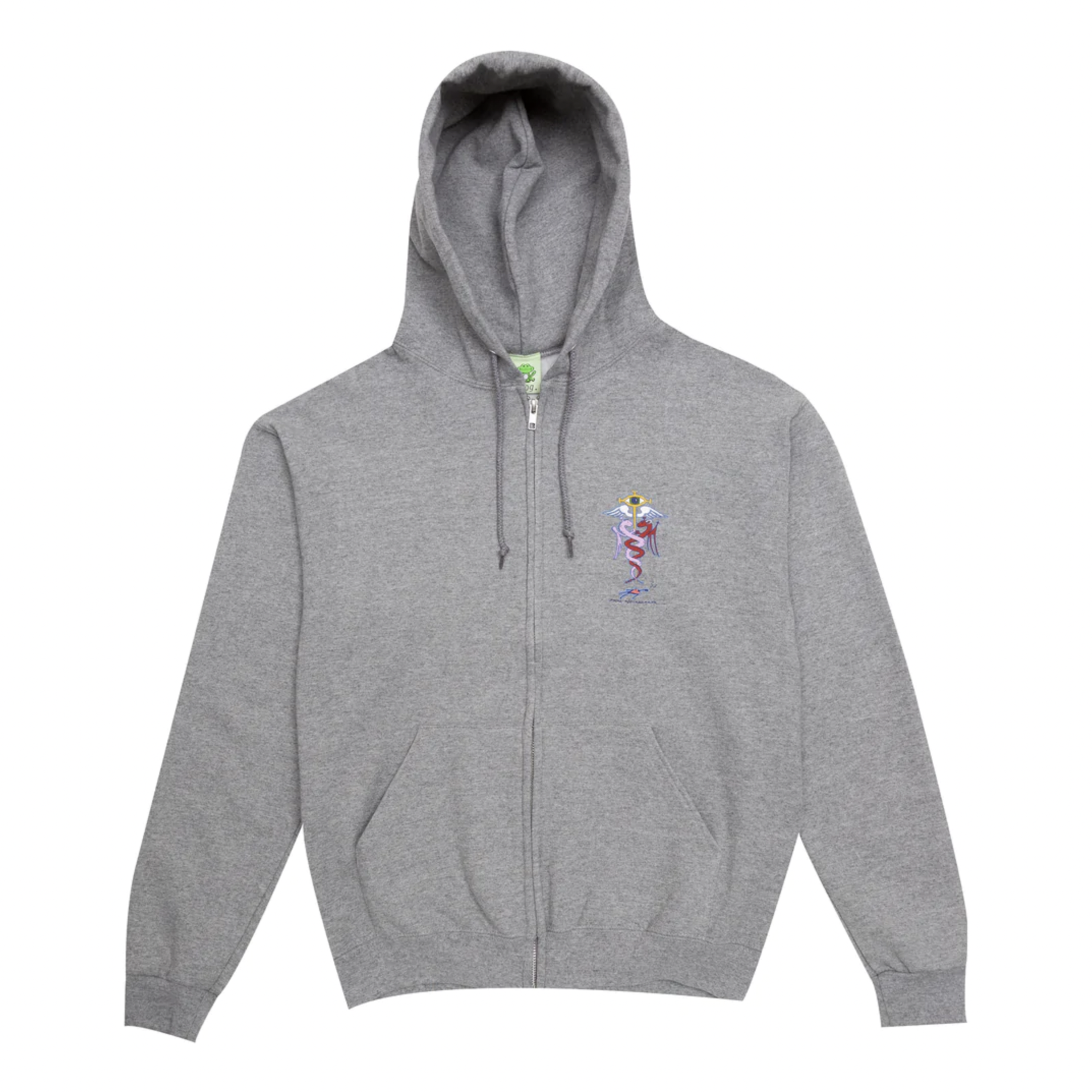 Dragon Zip Hoodie - Athletic Grey