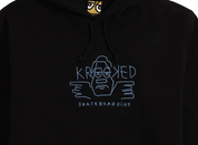 Arketype Raw Emb Custom Pullover Hoodie - Black/Blue