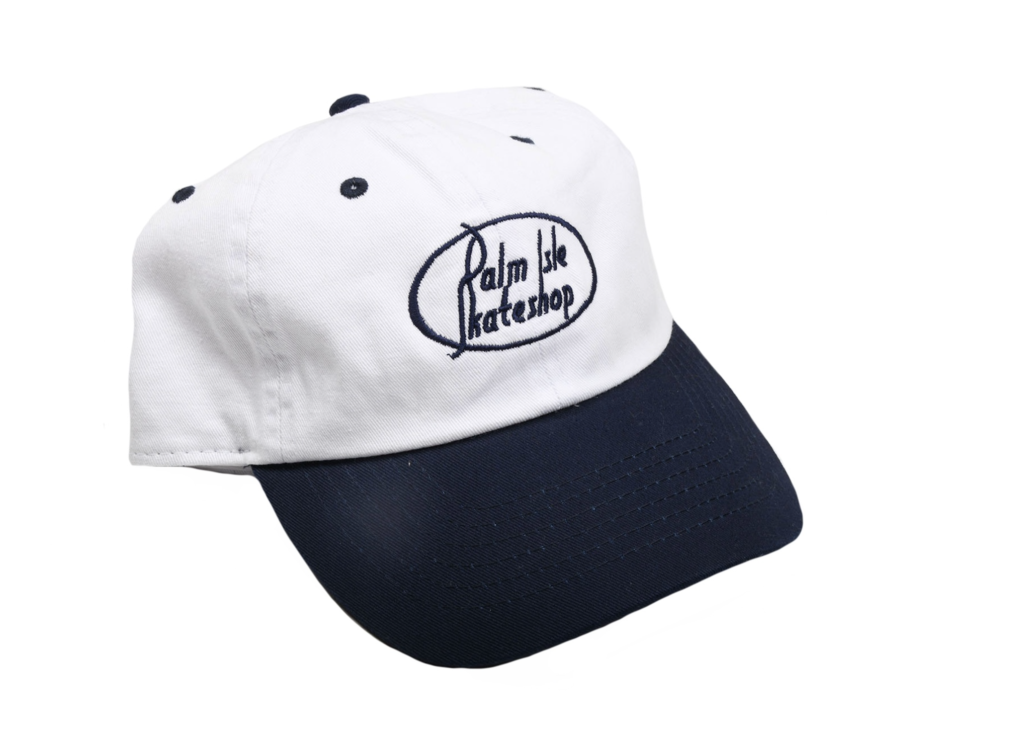 Gas Station Embroidered Cap - Navy/White