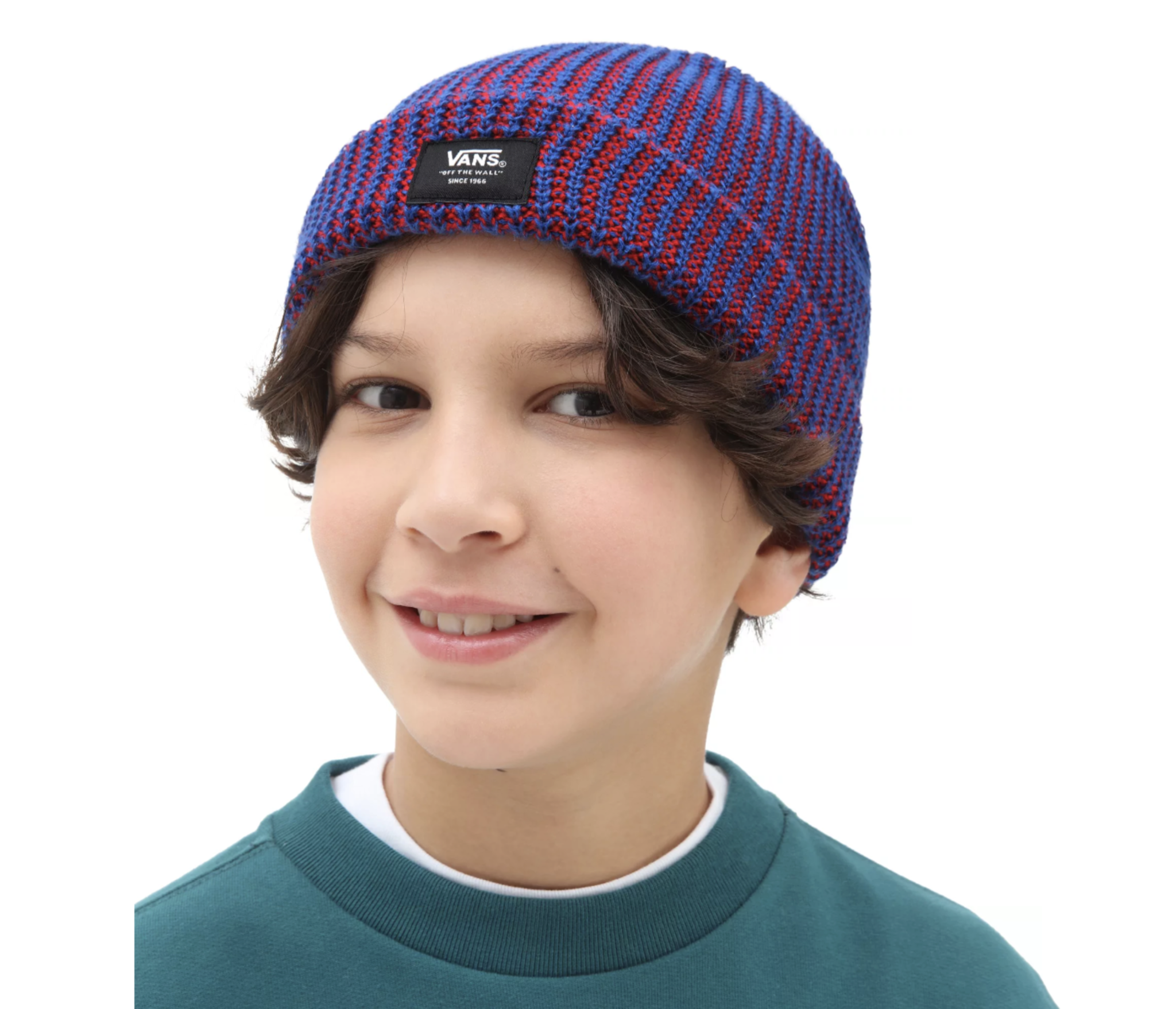 Kids Biggs Waffle Beanie - Dress Blues