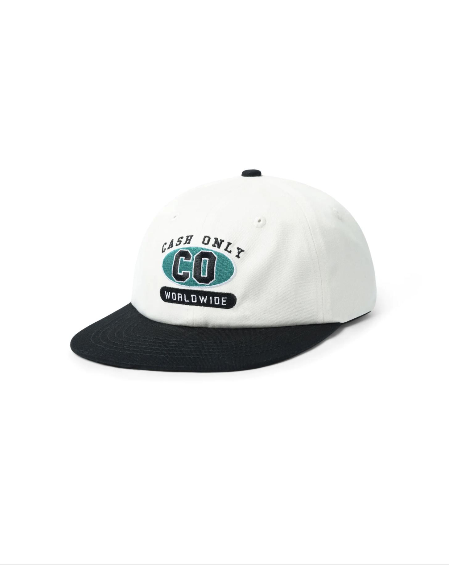 Casquette Team 6 Panel - Blanc/Noir
