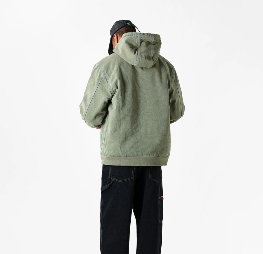 Heavy Weight Canvas Work Jacket - Fern