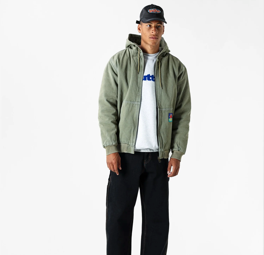 Heavy Weight Canvas Work Jacket - Fern