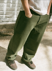 Wavy Pants - Army Green