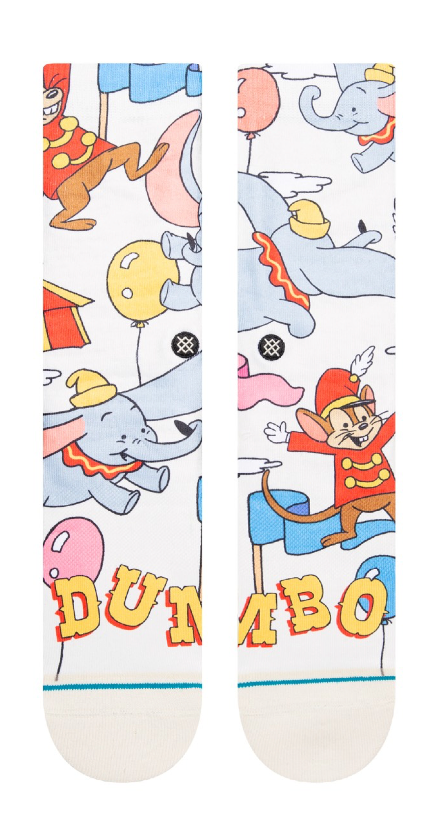 Disney Dumbo By Travis Crew Socks - Off White