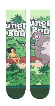 Disney Jungle Book By Travis Crew Socks - Green