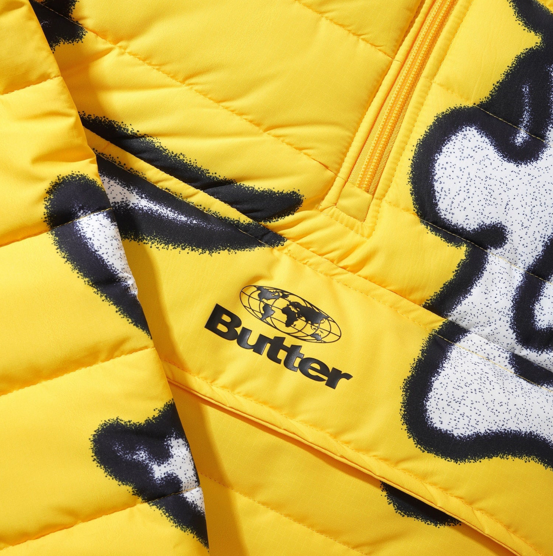 Critter Puffer Anorak Jacket - Yellow