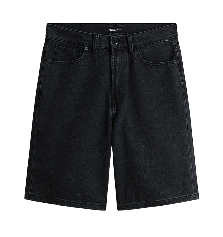 Check-5 Baggy Denim 23'' Shorts - Washed Black