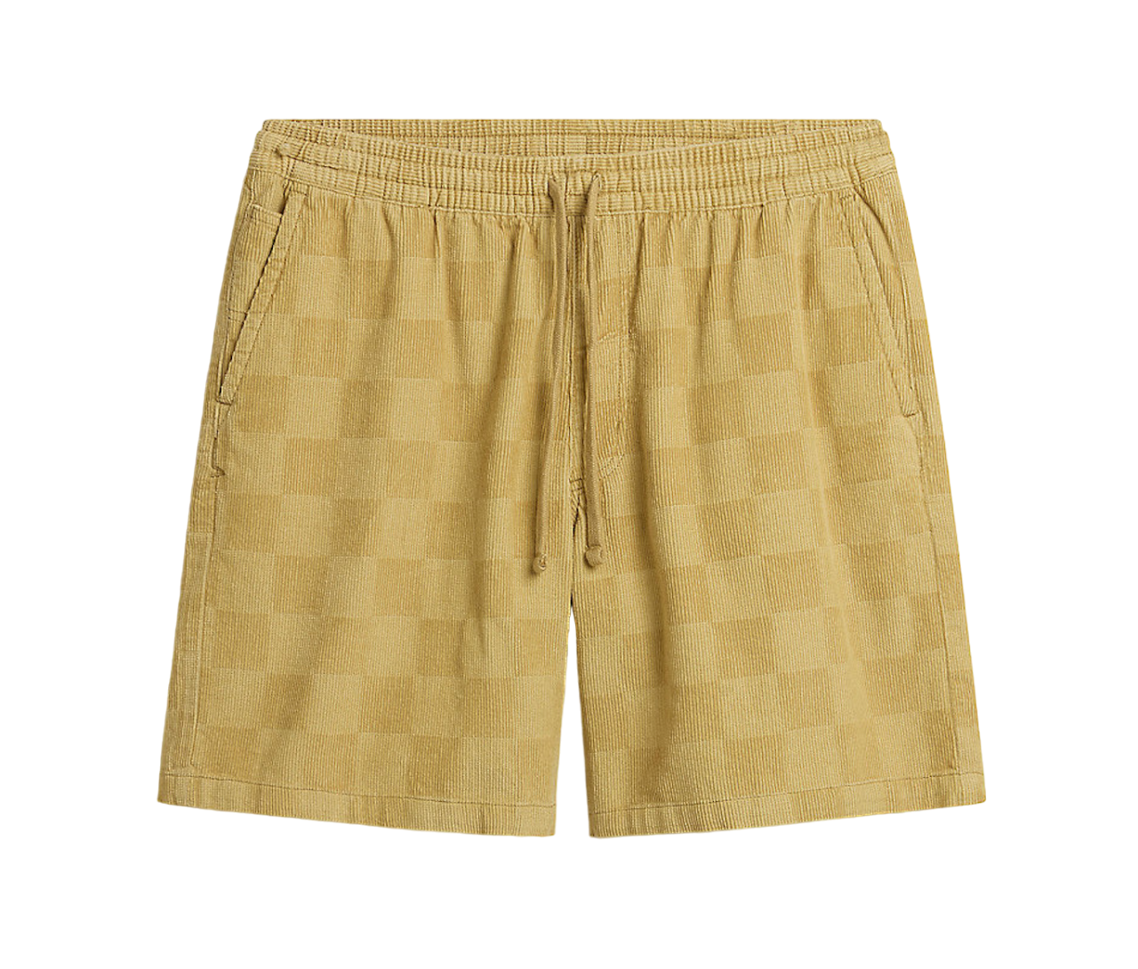 Range Checkerboard Cord Loose Shorts - Antelope