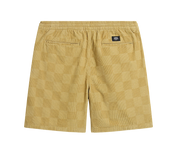 Range Checkerboard Cord Loose Shorts - Antelope