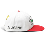 Dollar Sign 6 Panel Hat - White/Red