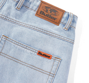 Baggy Denim Shorts - Light Blue