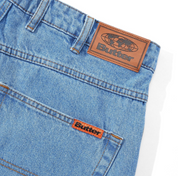 Baggy Denim Shorts - Washed Indigo