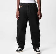 Baggy Denim Jeans - Washed Black