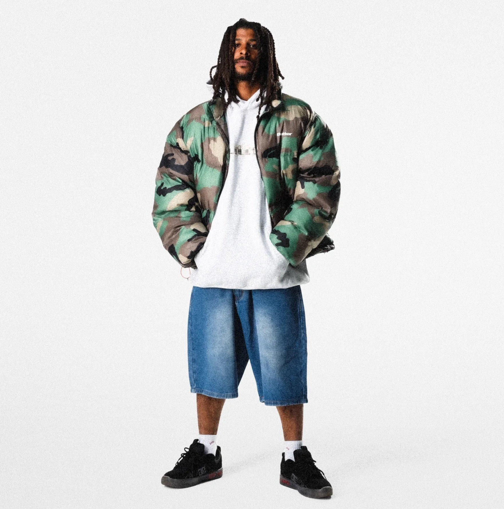 Ink Denim Shorts - Worn Blue