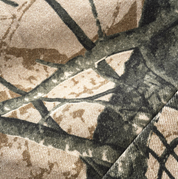 Foliage Camo Denim Shorts - Tan