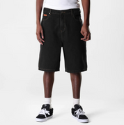 Baggy Denim Shorts - Washed Black  