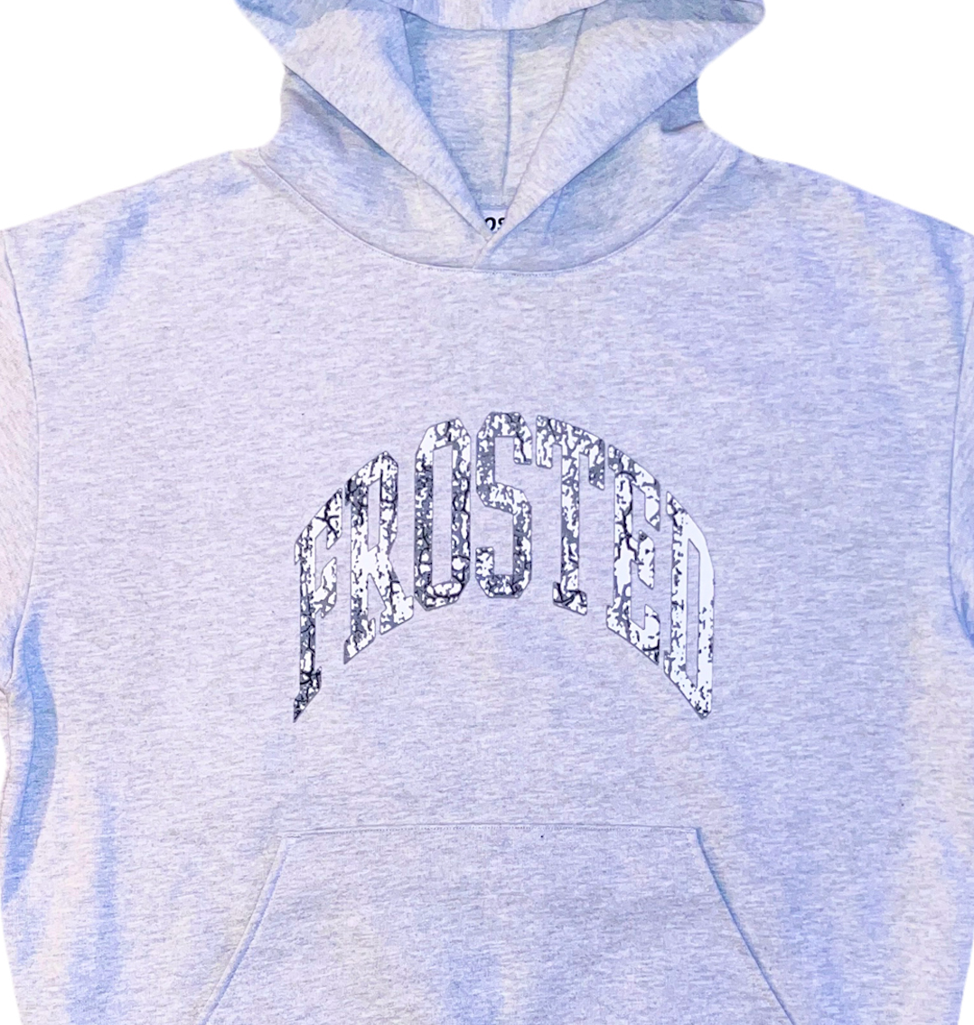 Vintage Uni Logo Hoodie - Ash Grey