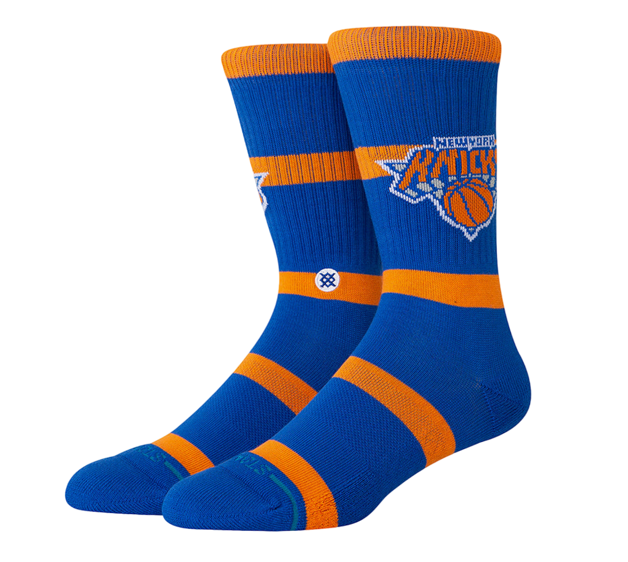 "NBA" Prep Stripe Crew Socks - New York Knicks