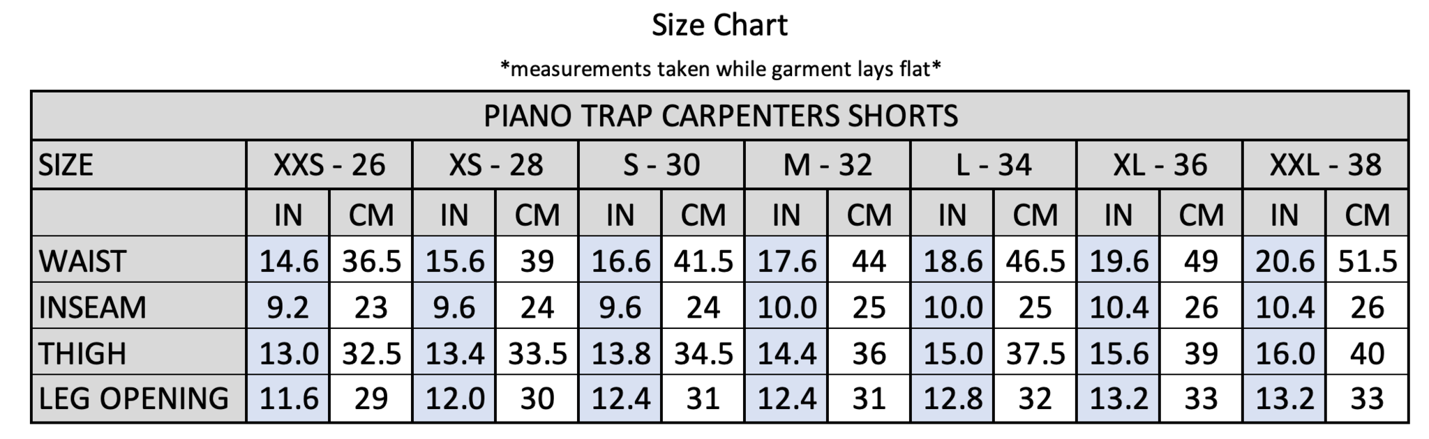 Piano Trap Carpenter Shorts - Washed Purple