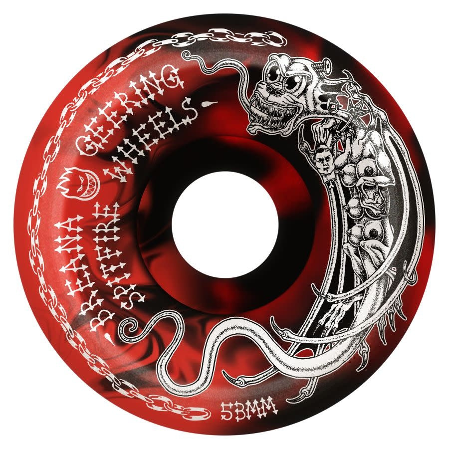 Breana Geering Tormentor Formula Four 99D Conical Full Black/Red Swirl - 53mm