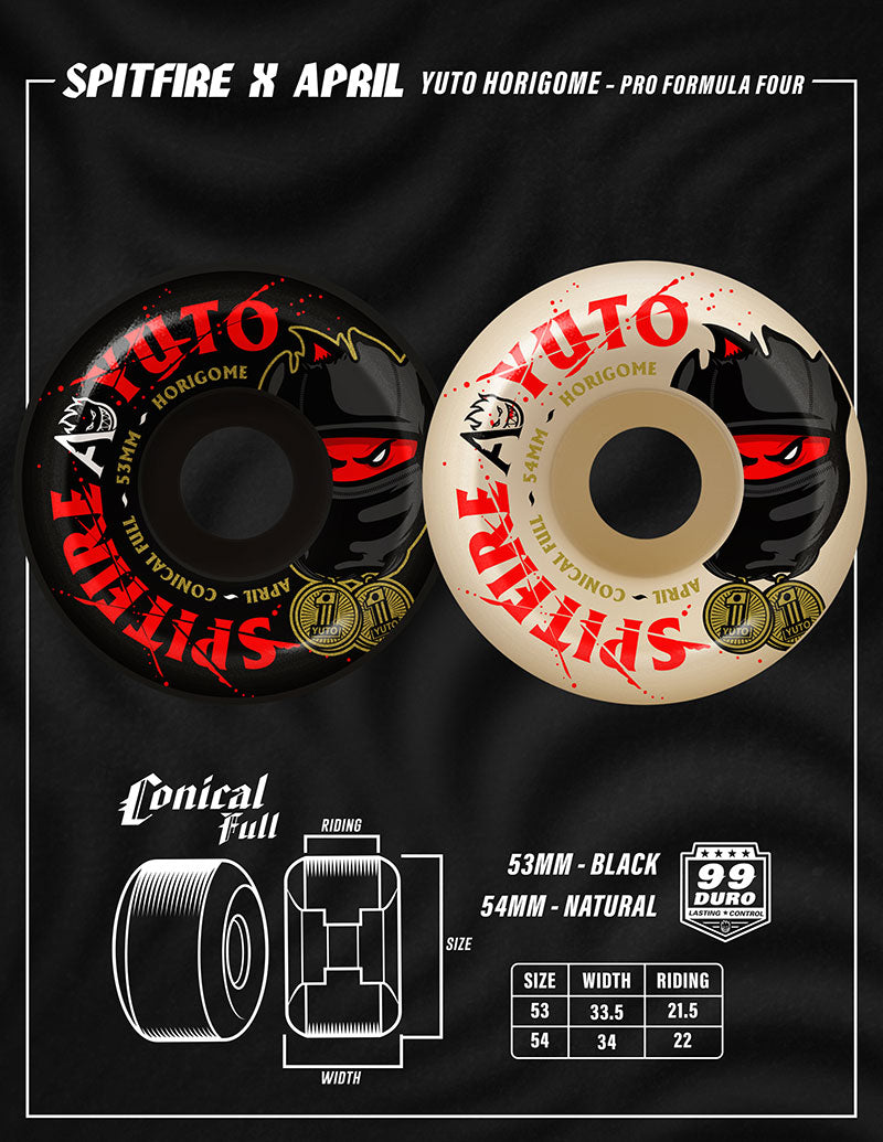 Formula Four April Yuto Horigome Conical Full 99D - Black