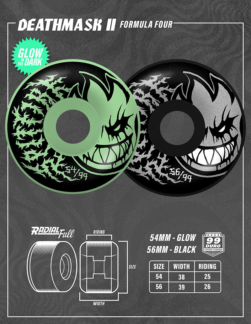 Formula Four Deathmask II Bighead Radial Full 99D - Noir
