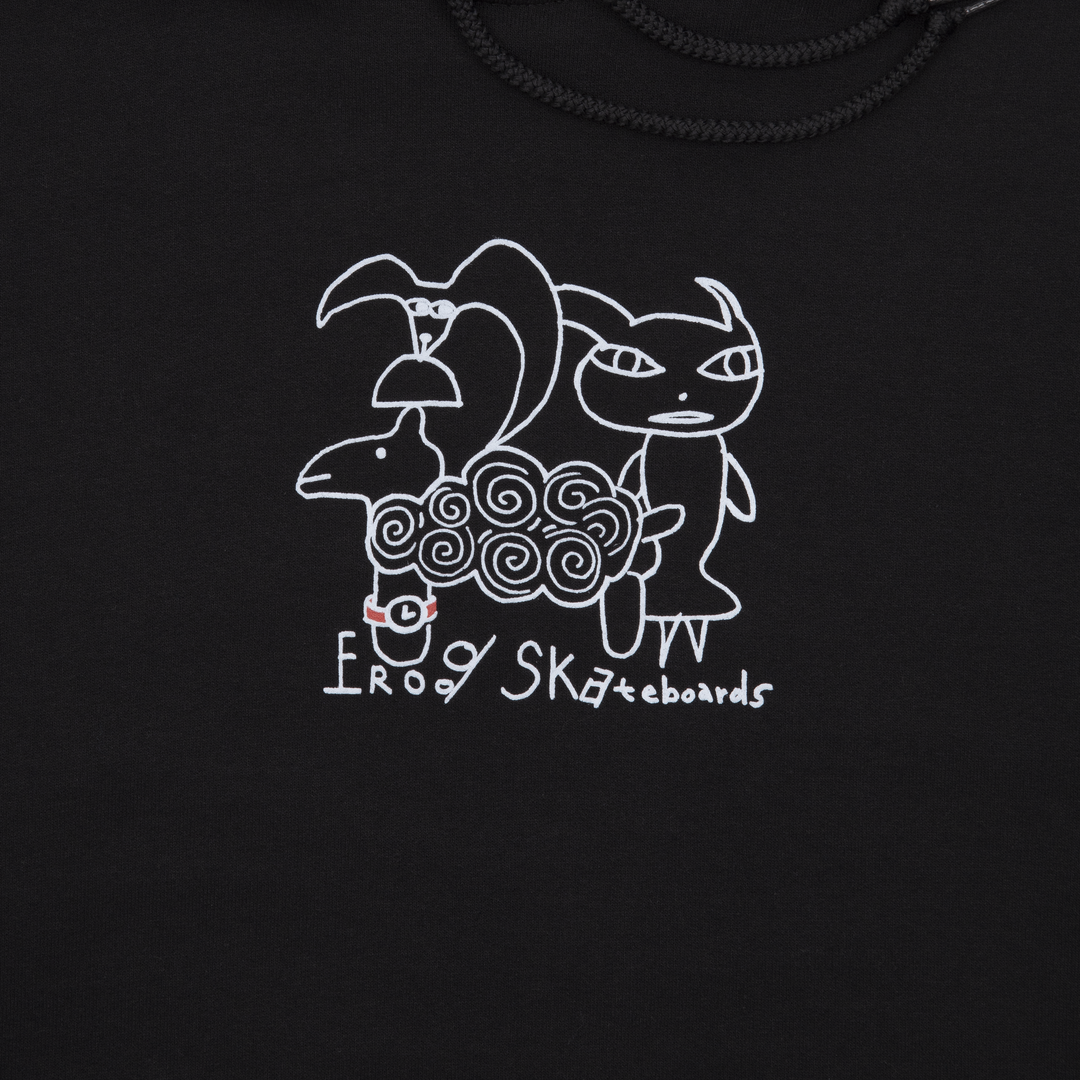 Sheep Friends Hoodie - Black