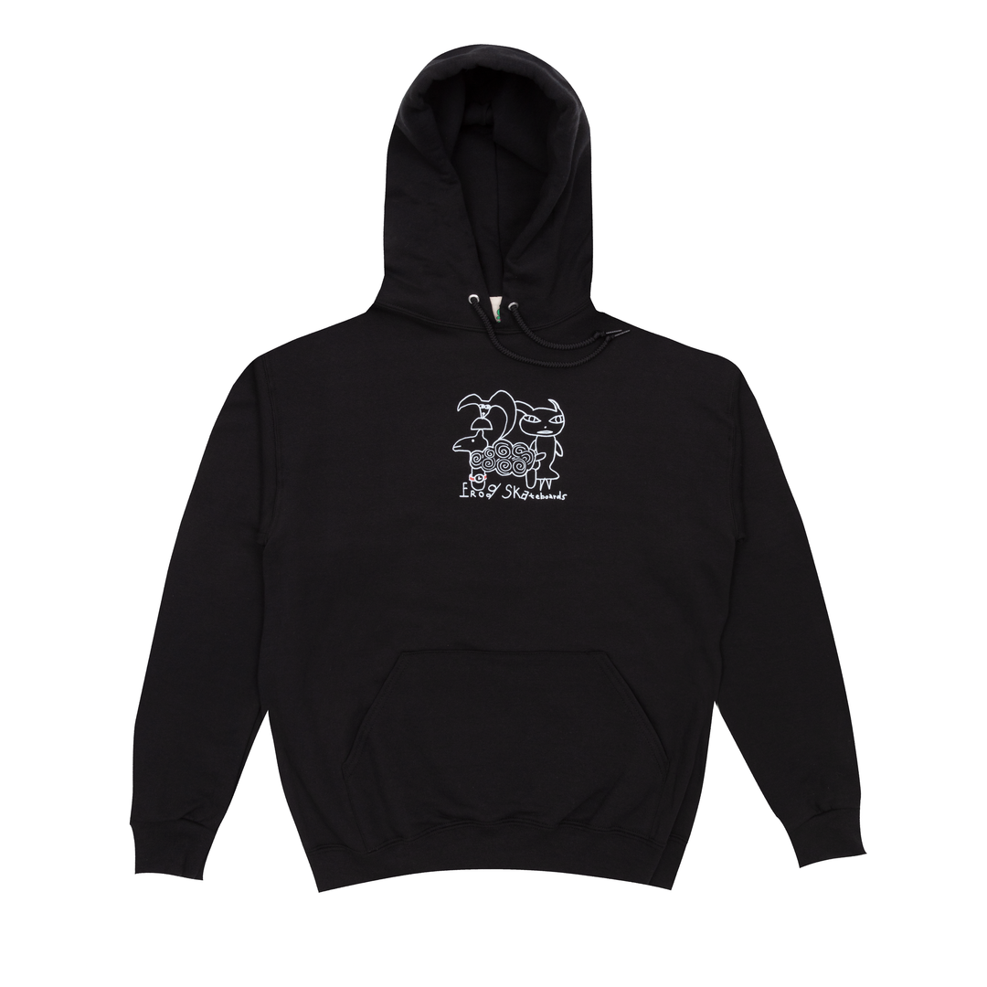 Sheep Friends Hoodie - Black