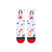 Kids Mulan By Estee Crew Socks - Red