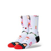 Kids Mulan By Estee Crew Socks - Red