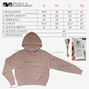 P&DF - Crochet Zip Hood - Black