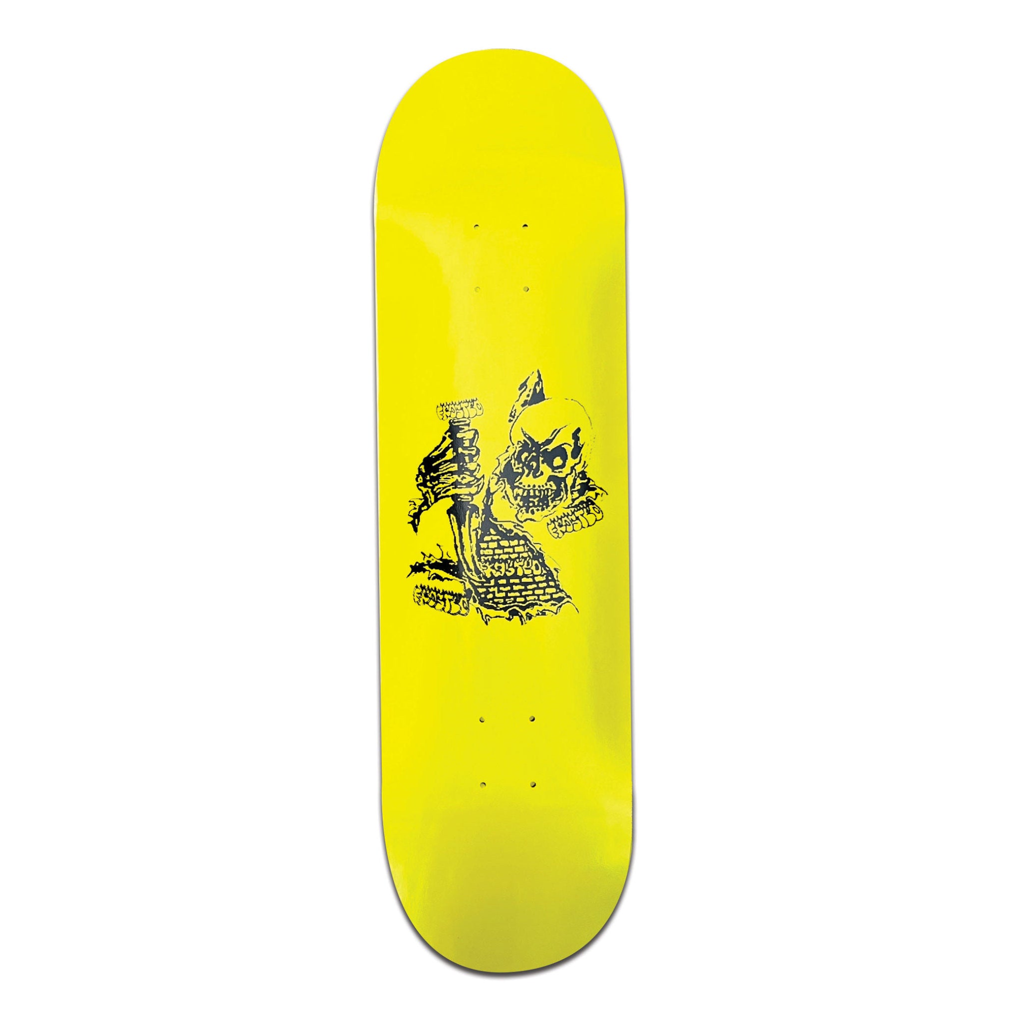 Skeleton Knife Deck Neon Yellow - 8.25"