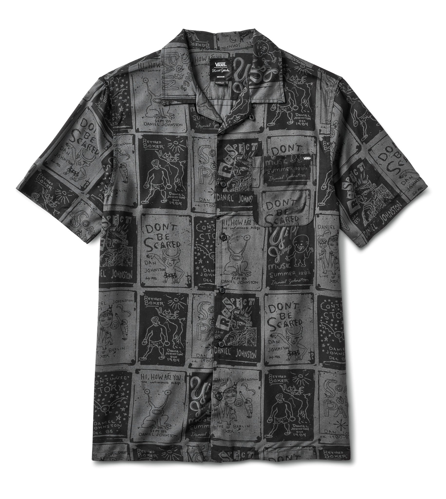 Vans x Daniel Johnston Camp Shirt - Black