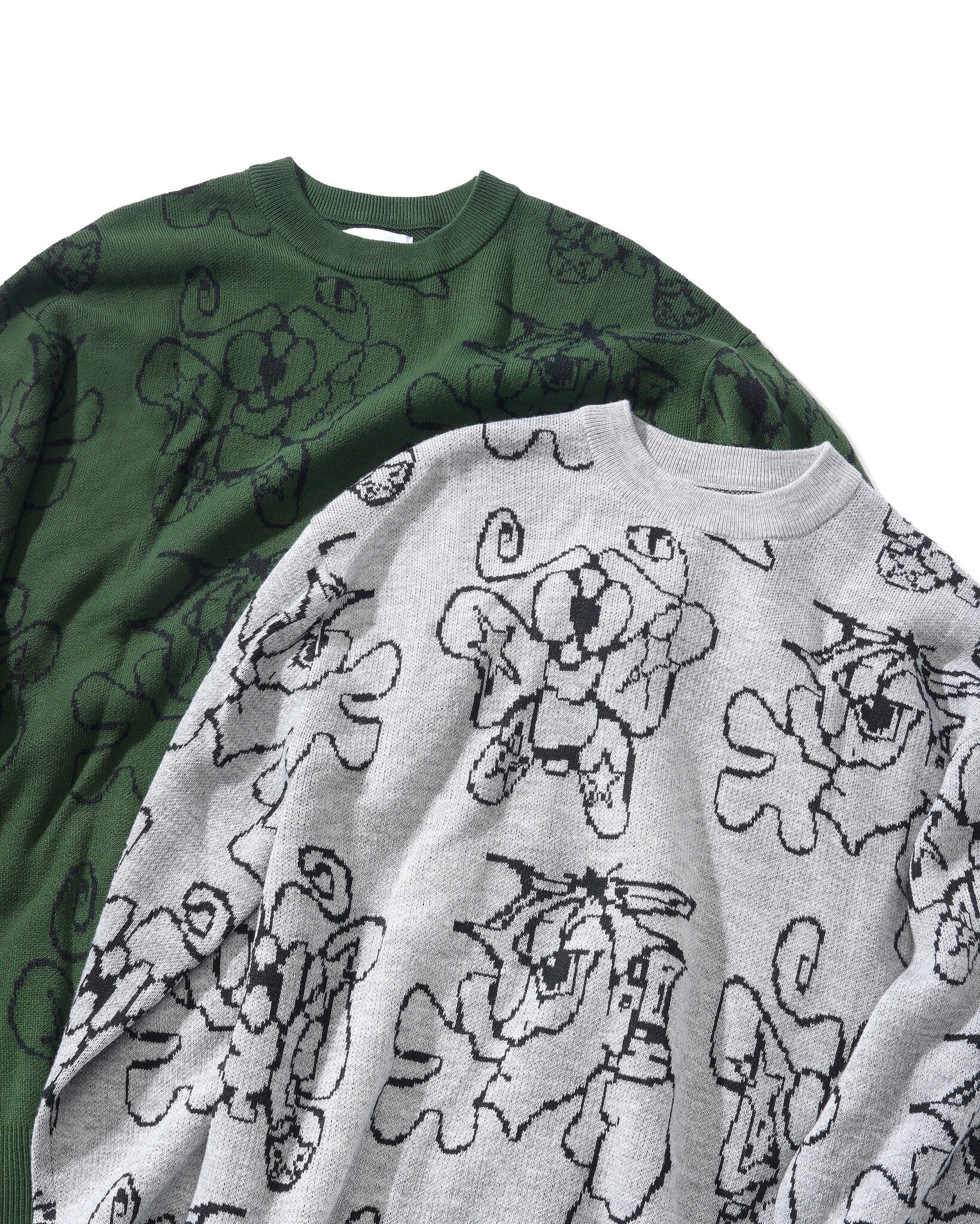 Pull en tricot pulvérisé - Forêt