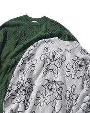 Pull en tricot pulvérisé - Forêt
