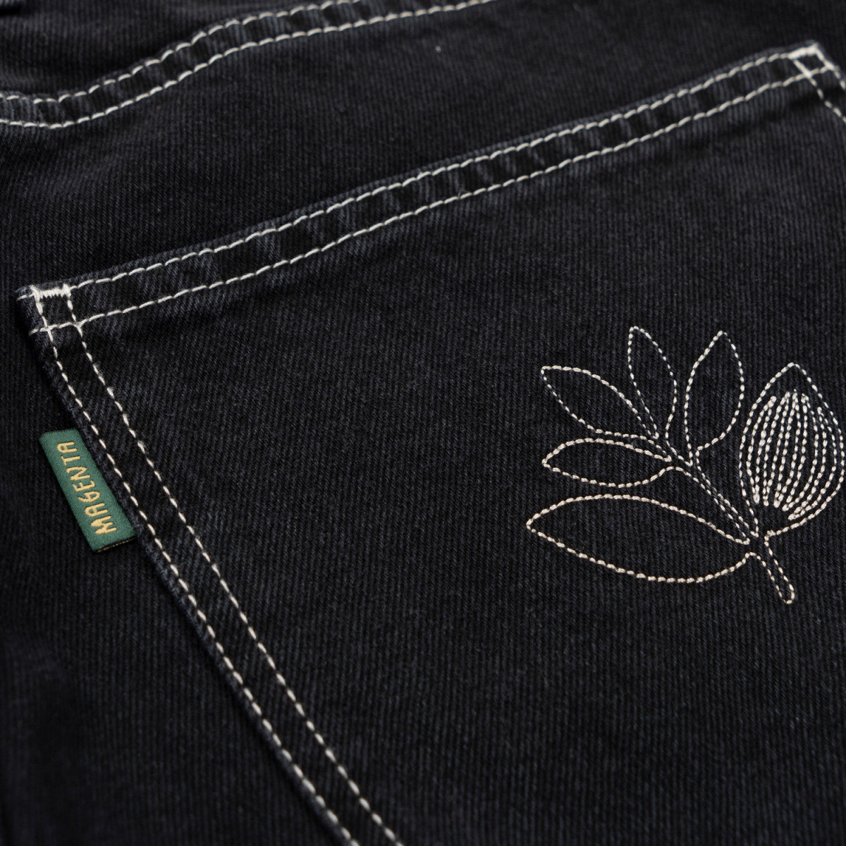 OG Denim Pants Stitch - Black Denim