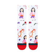 Disney Mulan By Estee Crew Socks - Red