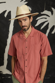 Bunker Reserve Cool Weight S/S Woven Shirt - Dusty Cedar