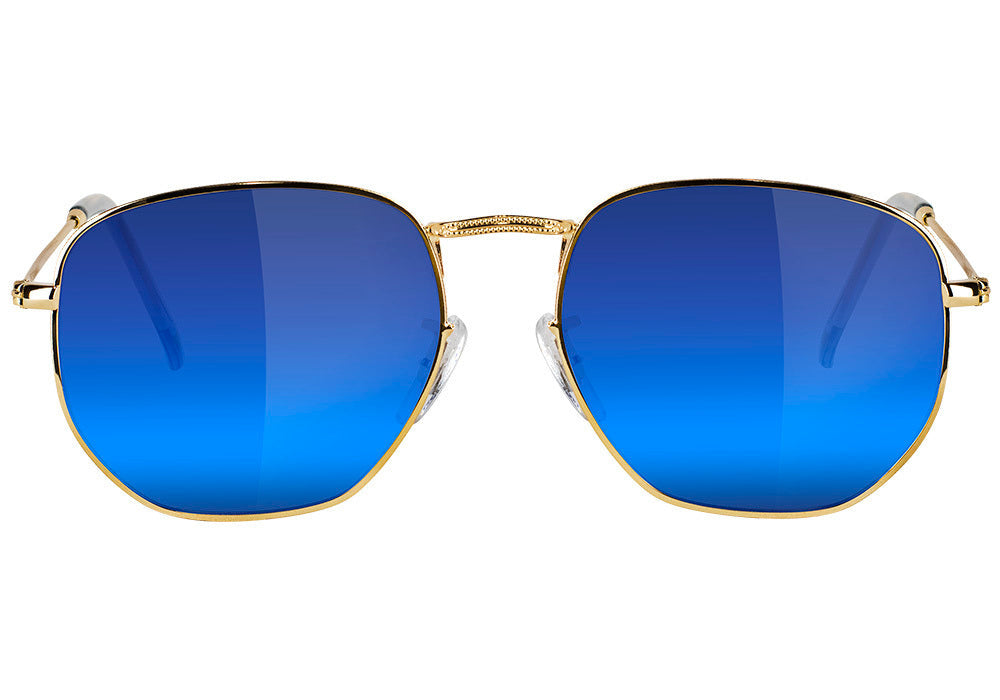 Lunettes de soleil polarisées Turner - Miroir doré/bleu 